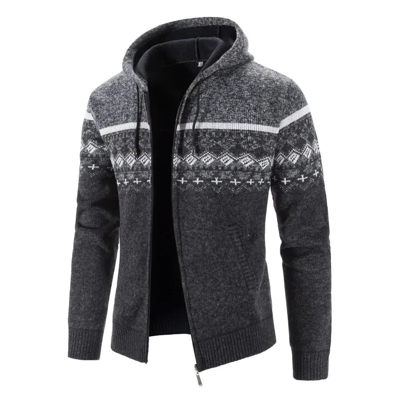 Herren Herbst Jacke Übergangsjacke Hoodie Sweatjacke Outdoor Zipper Sweater NEU