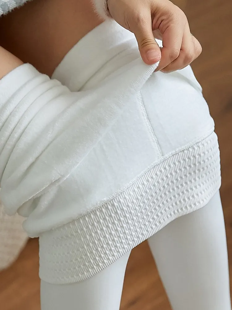 Damen Winter Warm Thermo Hose Innenfleece Strumpfhose Blickdicht Hosen Leggins
