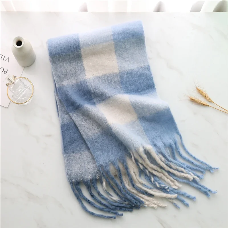 Damen Winterschal Viskose Stola Schlauchschal Halstuch Strickschal Loop NEU