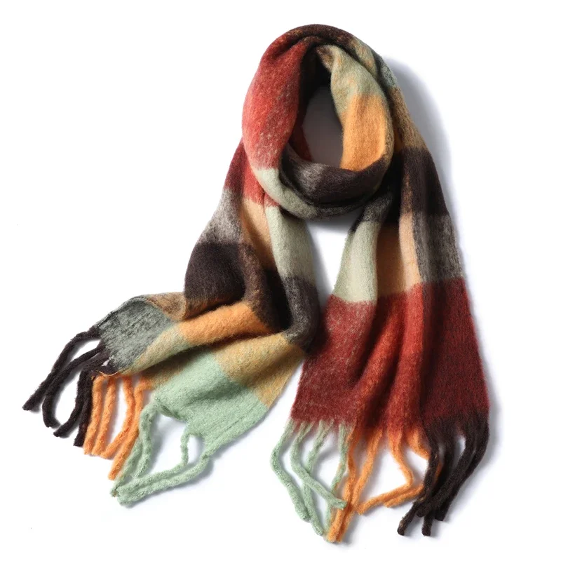 Damen Winterschal Viskose Stola Schlauchschal Halstuch Strickschal Loop NEU