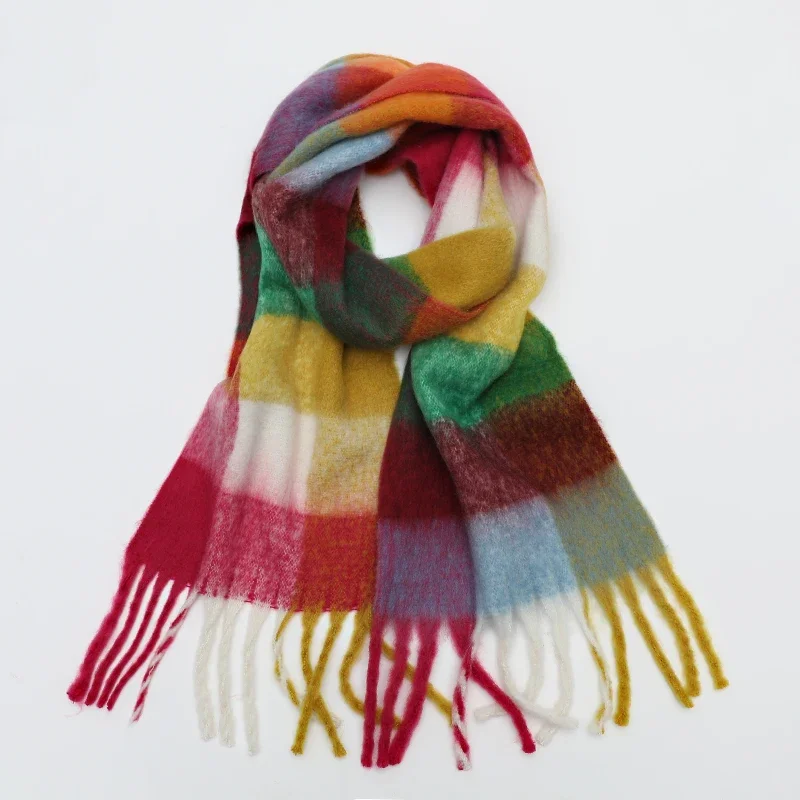 Damen Winterschal Viskose Stola Schlauchschal Halstuch Strickschal Loop NEU