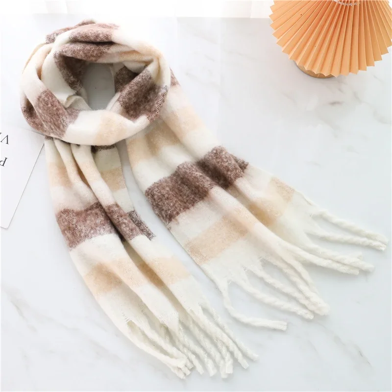Damen Winterschal Viskose Stola Schlauchschal Halstuch Strickschal Loop NEU