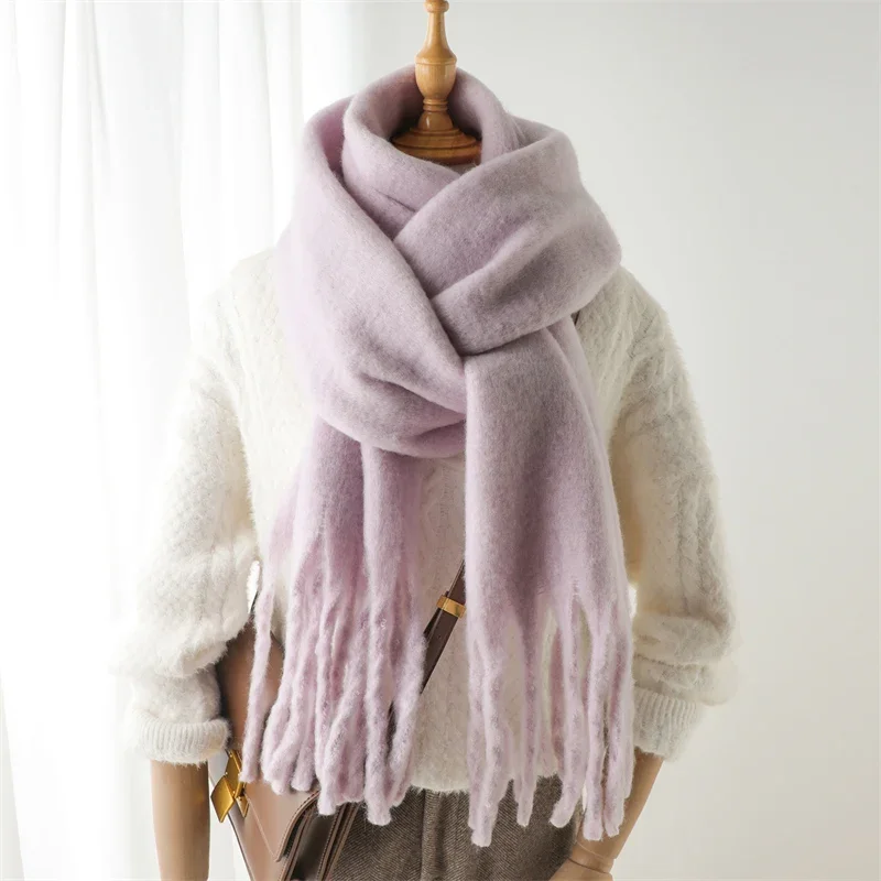 Damen Winterschal Viskose Stola Schlauchschal Halstuch Strickschal Loop NEU