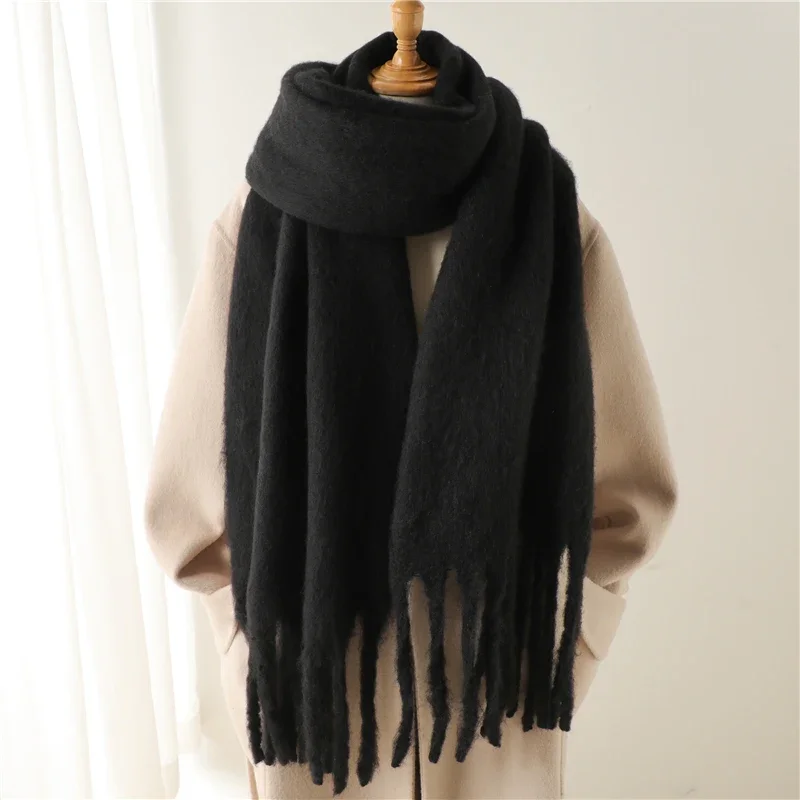 Damen Winterschal Viskose Stola Schlauchschal Halstuch Strickschal Loop NEU