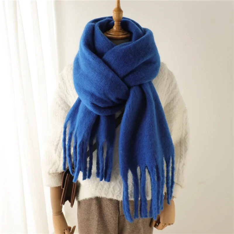 Damen Winterschal Viskose Stola Schlauchschal Halstuch Strickschal Loop NEU