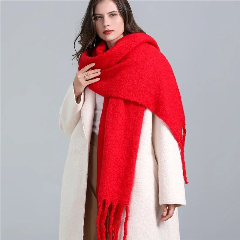 Damen Winterschal Viskose Stola Schlauchschal Halstuch Strickschal Loop NEU