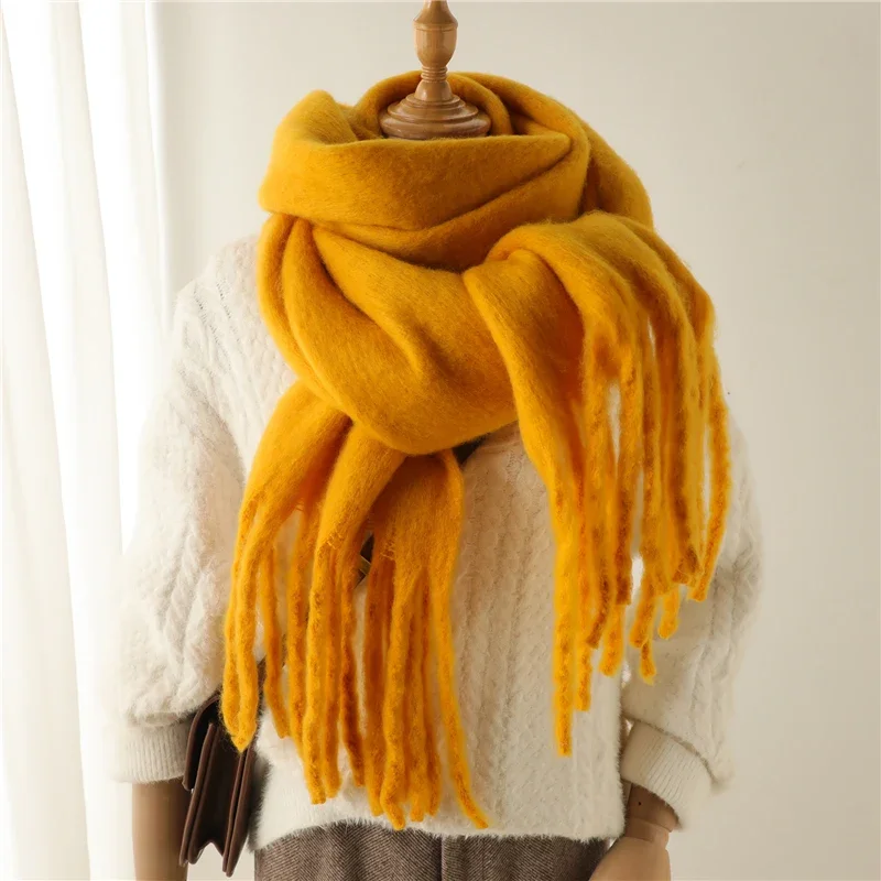 Damen Winterschal Viskose Stola Schlauchschal Halstuch Strickschal Loop NEU