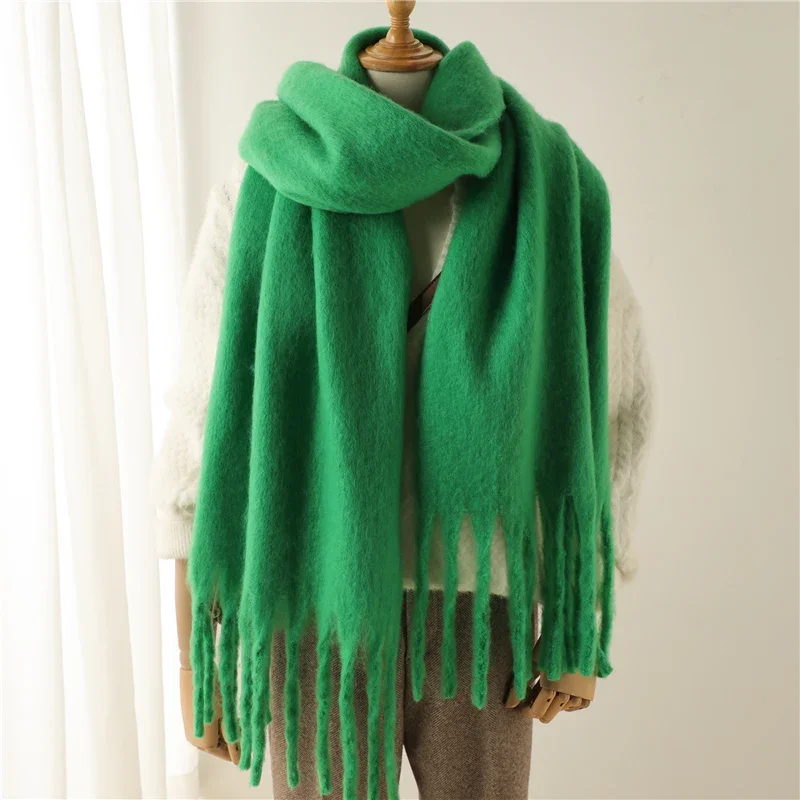 Damen Winterschal Viskose Stola Schlauchschal Halstuch Strickschal Loop NEU