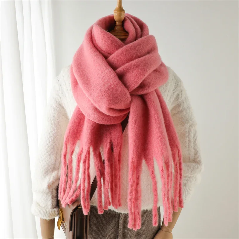 Damen Winterschal Viskose Stola Schlauchschal Halstuch Strickschal Loop NEU