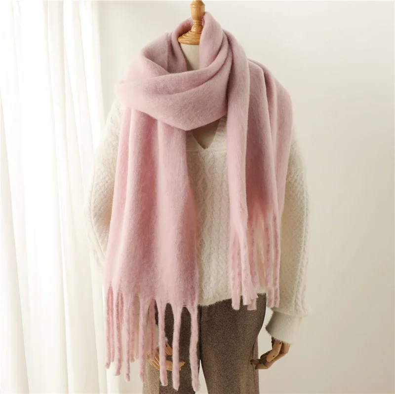 Damen Winterschal Viskose Stola Schlauchschal Halstuch Strickschal Loop NEU