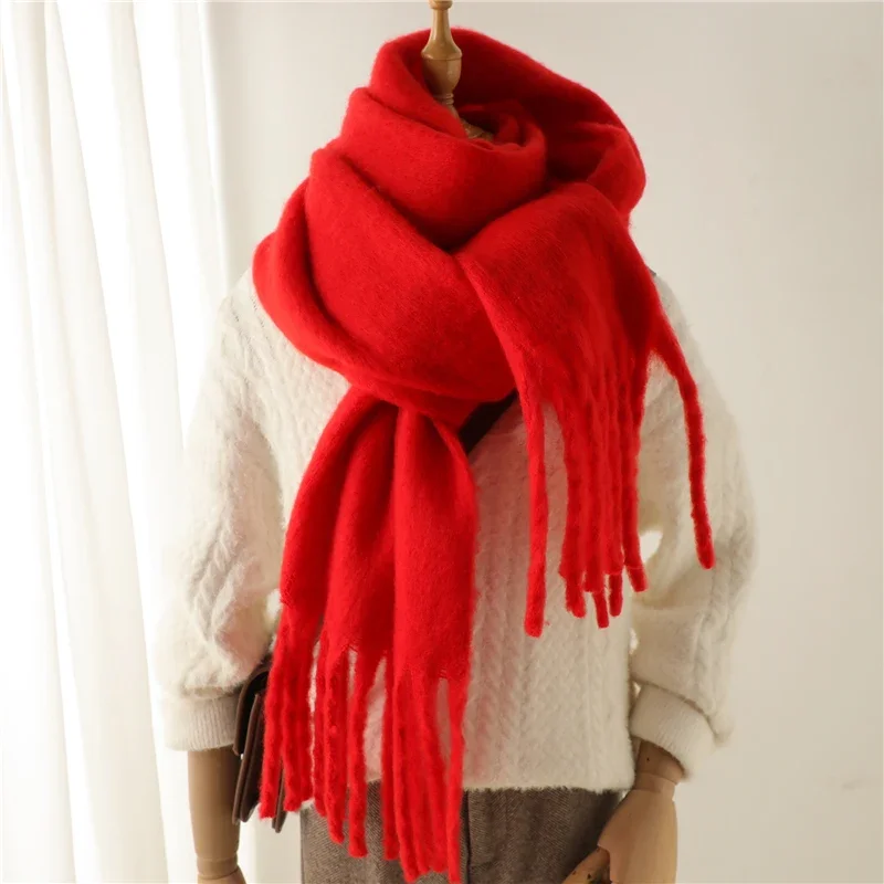 Damen Winterschal Viskose Stola Schlauchschal Halstuch Strickschal Loop NEU