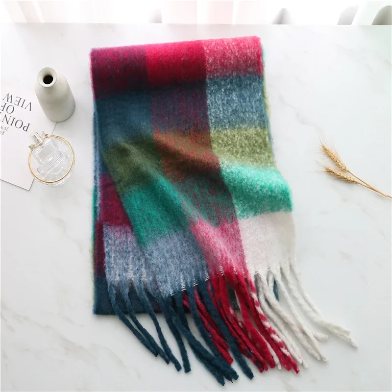 Damen Winterschal Viskose Stola Schlauchschal Halstuch Strickschal Loop NEU