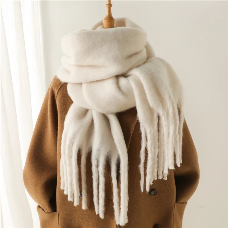 Damen Winterschal Viskose Stola Schlauchschal Halstuch Strickschal Loop NEU