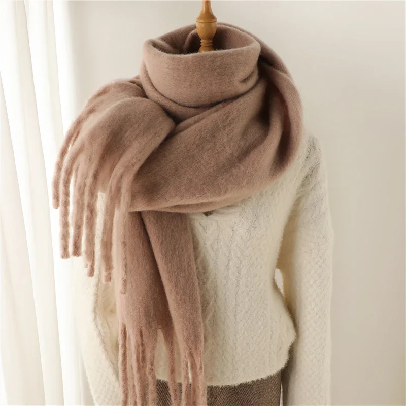 Damen Winterschal Viskose Stola Schlauchschal Halstuch Strickschal Loop NEU