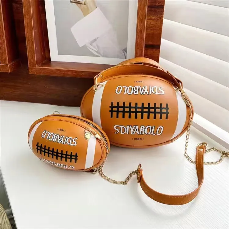 Damen Handtasche Football Crossbody Schultertasche Tasche Umhängetasche