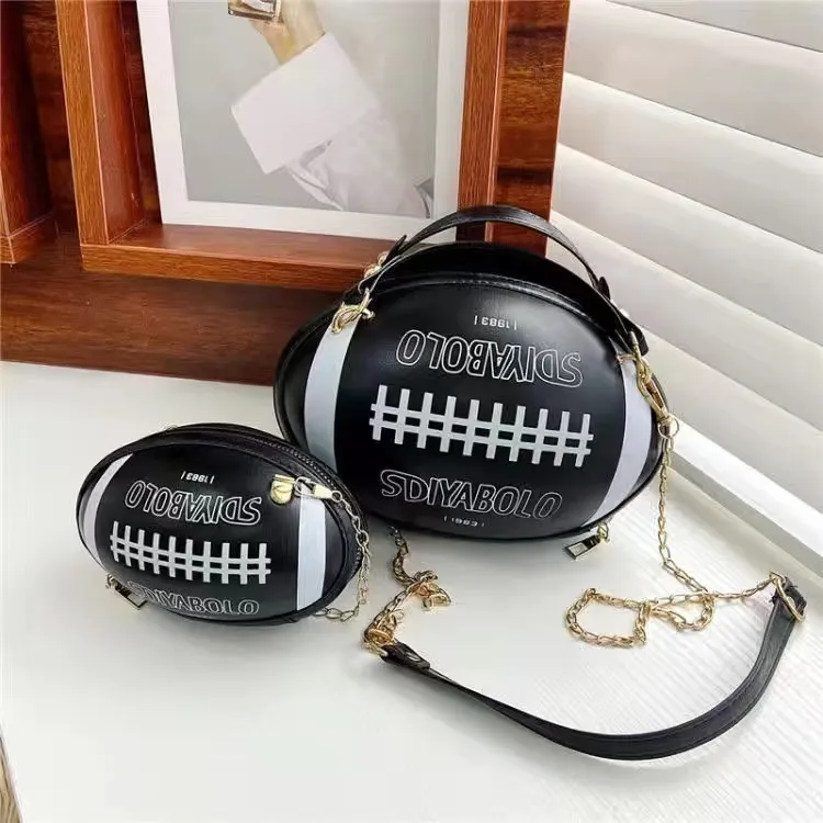 Damen Handtasche Football Crossbody Schultertasche Tasche Umhängetasche
