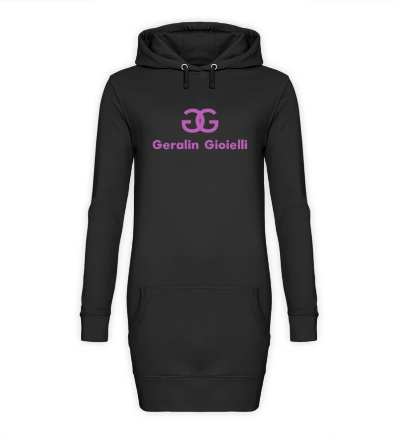 Geralin Gioielli Kapuzenkleid Damen Minikleid Hoodie Sweatshirt Longtops - Damen Hoodie-Kleid