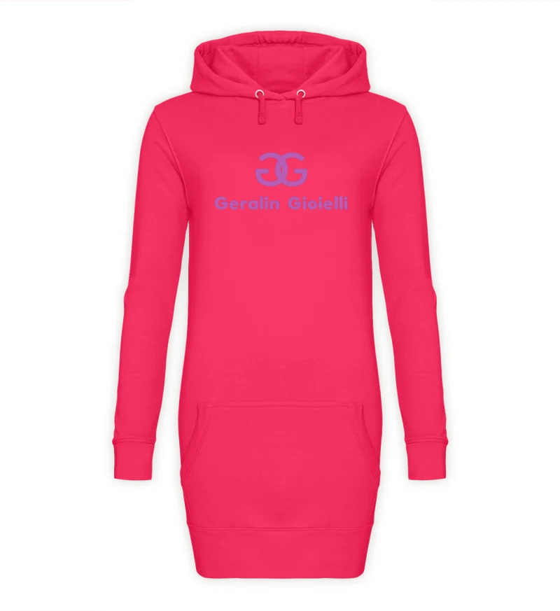 Geralin Gioielli Kapuzenkleid Damen Minikleid Hoodie Sweatshirt Longtops - Damen Hoodie-Kleid