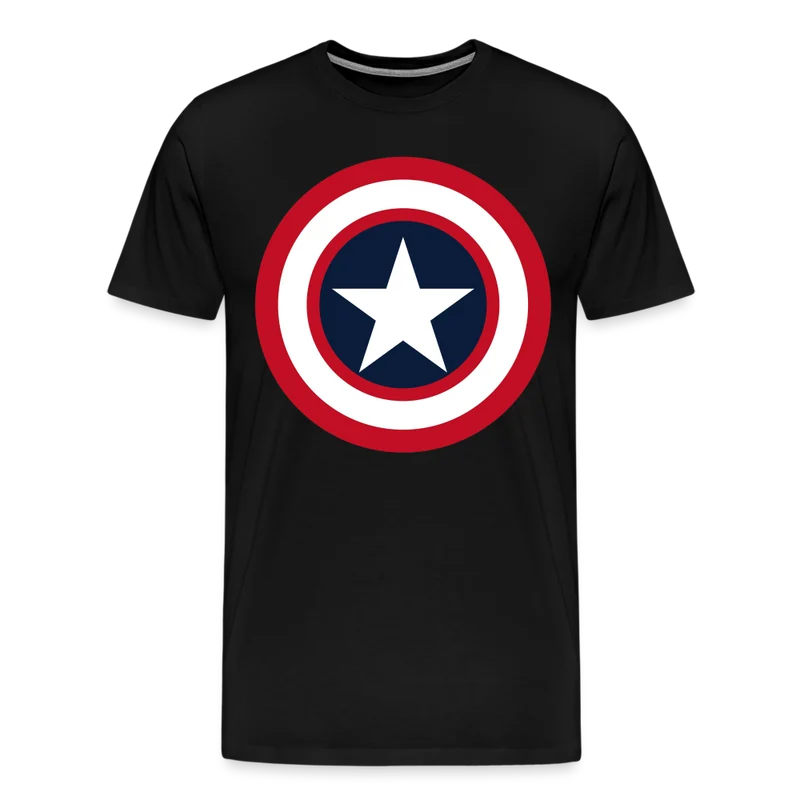 Herren America T-Shirt Rundhals Unisex Fashion Sommer Streetwear 100% Baumwolle