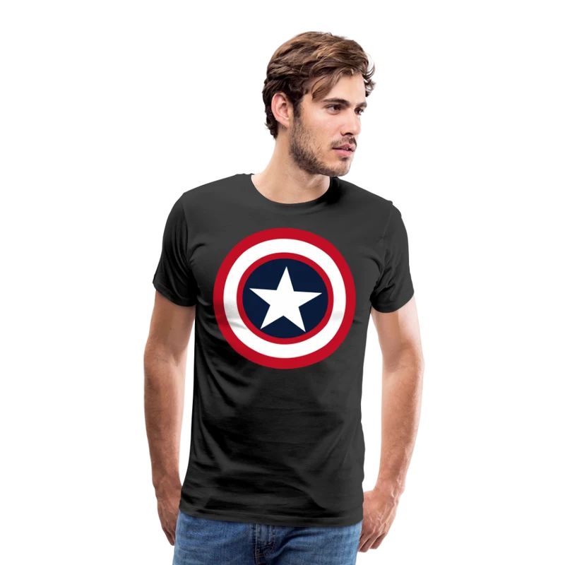 Herren America T-Shirt Rundhals Unisex Fashion Sommer Streetwear 100% Baumwolle
