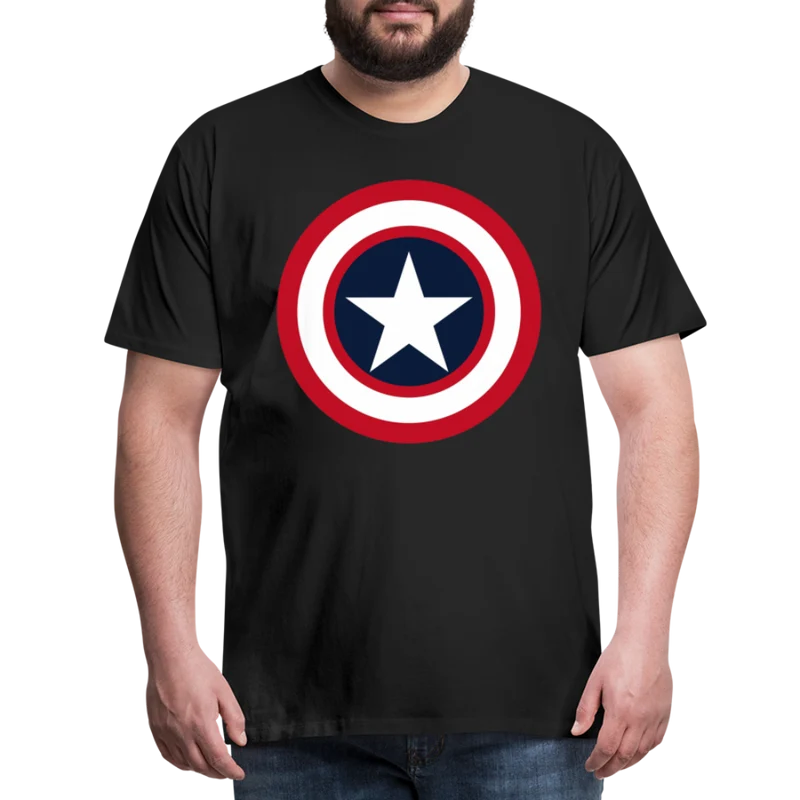 Herren America T-Shirt Rundhals Unisex Fashion Sommer Streetwear 100% Baumwolle