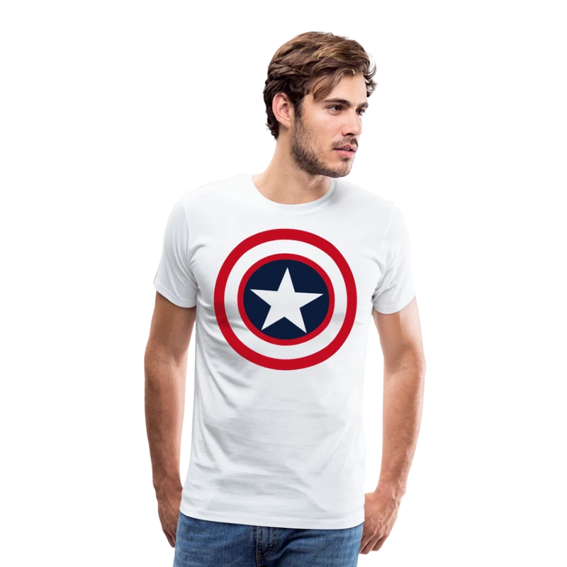Herren America T-Shirt Rundhals Unisex Fashion Sommer Streetwear 100% Baumwolle