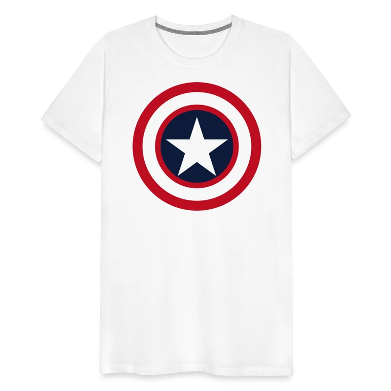 Herren America T-Shirt Rundhals Unisex Fashion Sommer Streetwear 100% Baumwolle