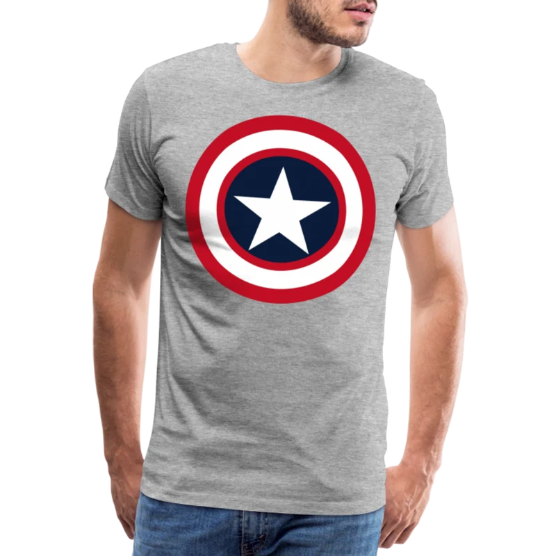 Herren America T-Shirt Rundhals Unisex Fashion Sommer Streetwear 100% Baumwolle
