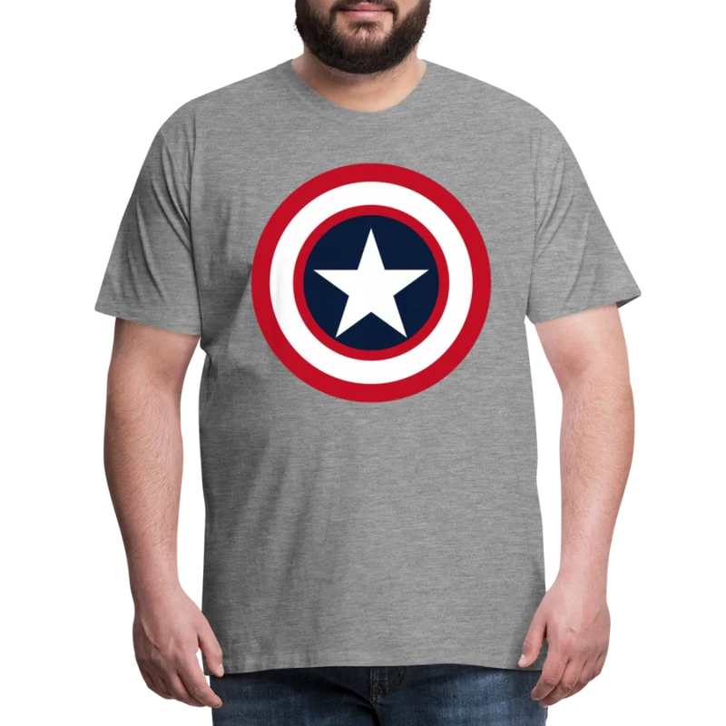 Herren America T-Shirt Rundhals Unisex Fashion Sommer Streetwear 100% Baumwolle