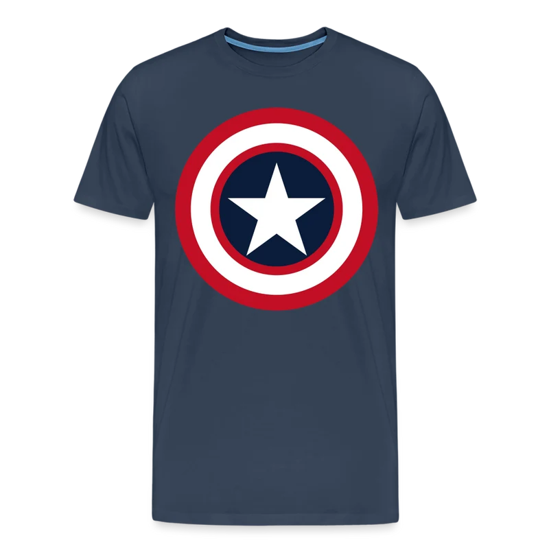 Herren America T-Shirt Rundhals Unisex Fashion Sommer Streetwear 100% Baumwolle
