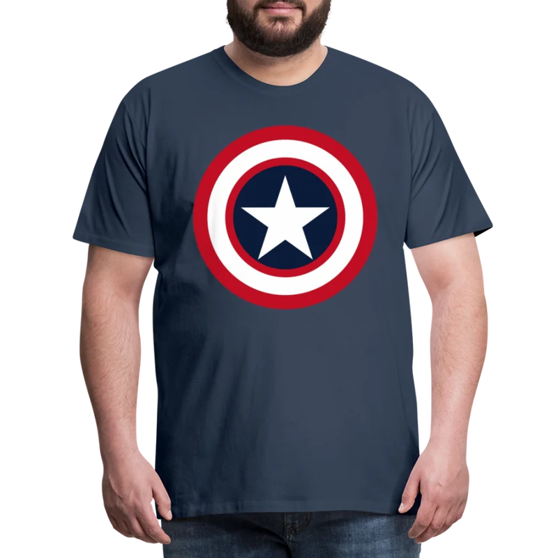 Herren America T-Shirt Rundhals Unisex Fashion Sommer Streetwear 100% Baumwolle