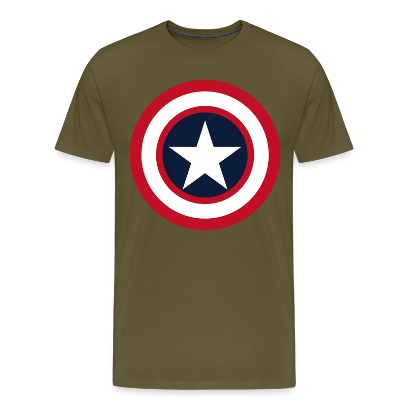 Herren America T-Shirt Rundhals Unisex Fashion Sommer Streetwear 100% Baumwolle