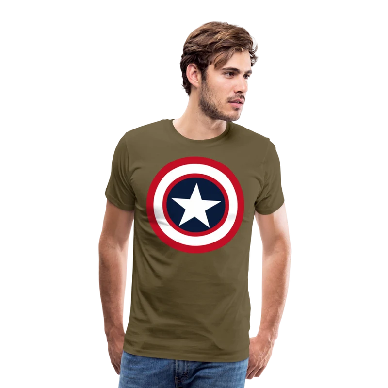 Herren America T-Shirt Rundhals Unisex Fashion Sommer Streetwear 100% Baumwolle