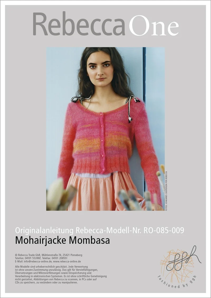Anleitung - Mohairjacke Mombasa