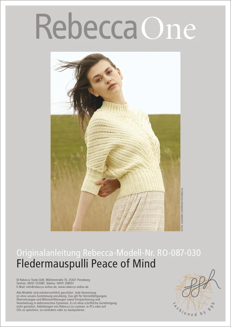 Anleitung - Fledermauspulli Peace of Mind