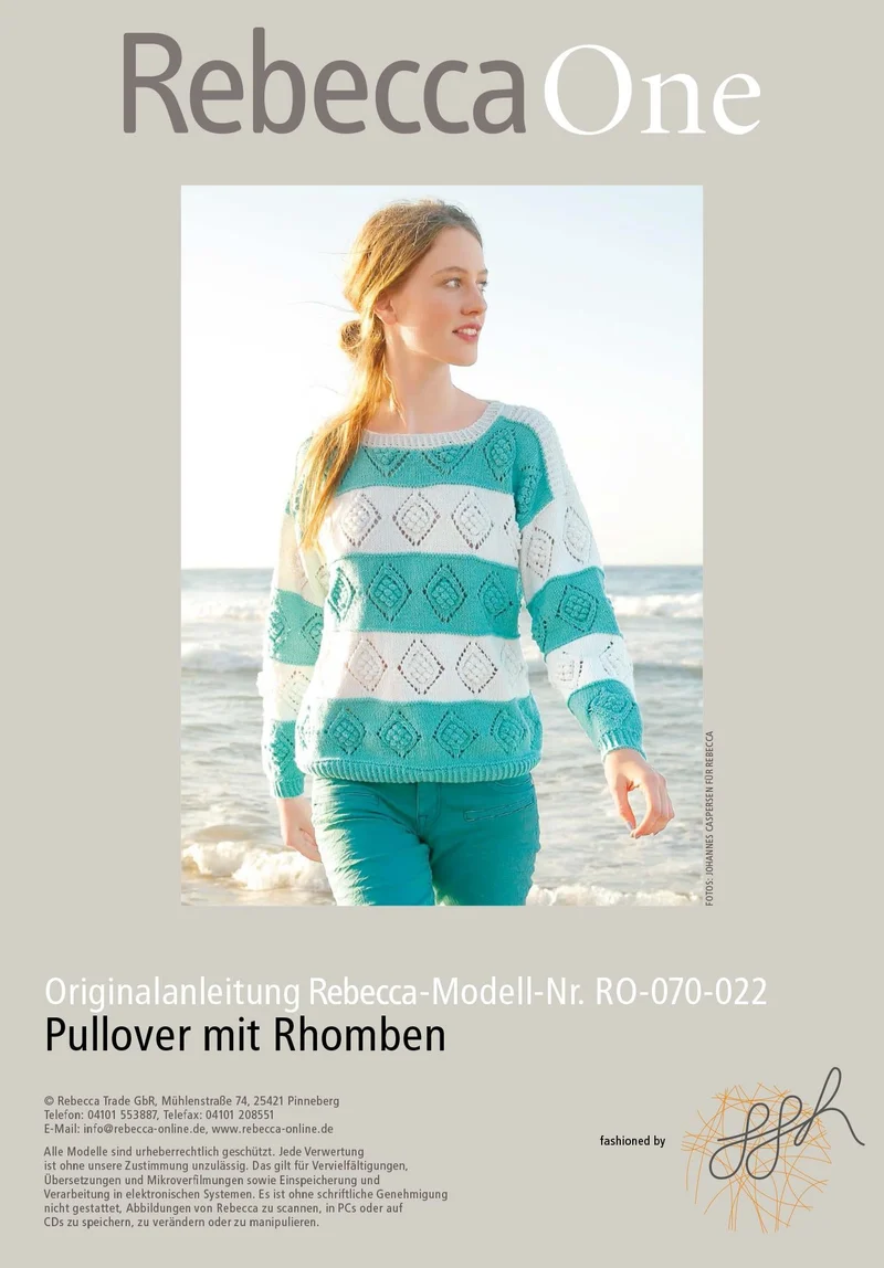 Strickmuster - Pullover mit Rhomben
