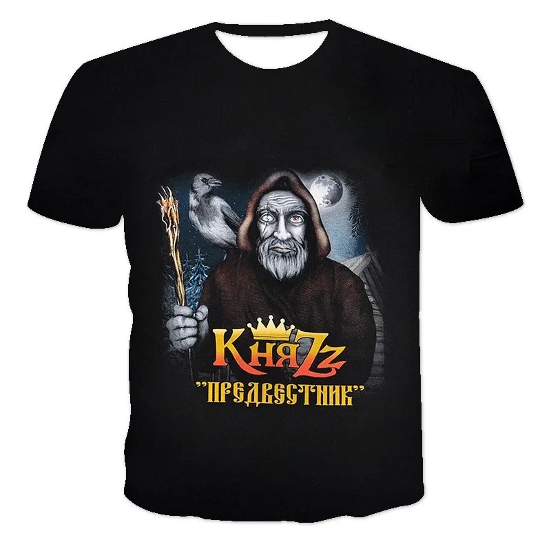 Fashion Herren Rock Band 3D T-Shirt Rundhals Unisex Sommer Streetwear