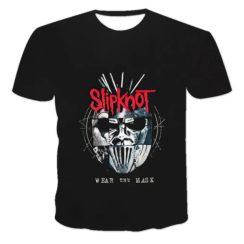 Fashion Herren Rock Band 3D T-Shirt Rundhals Unisex Sommer Streetwear