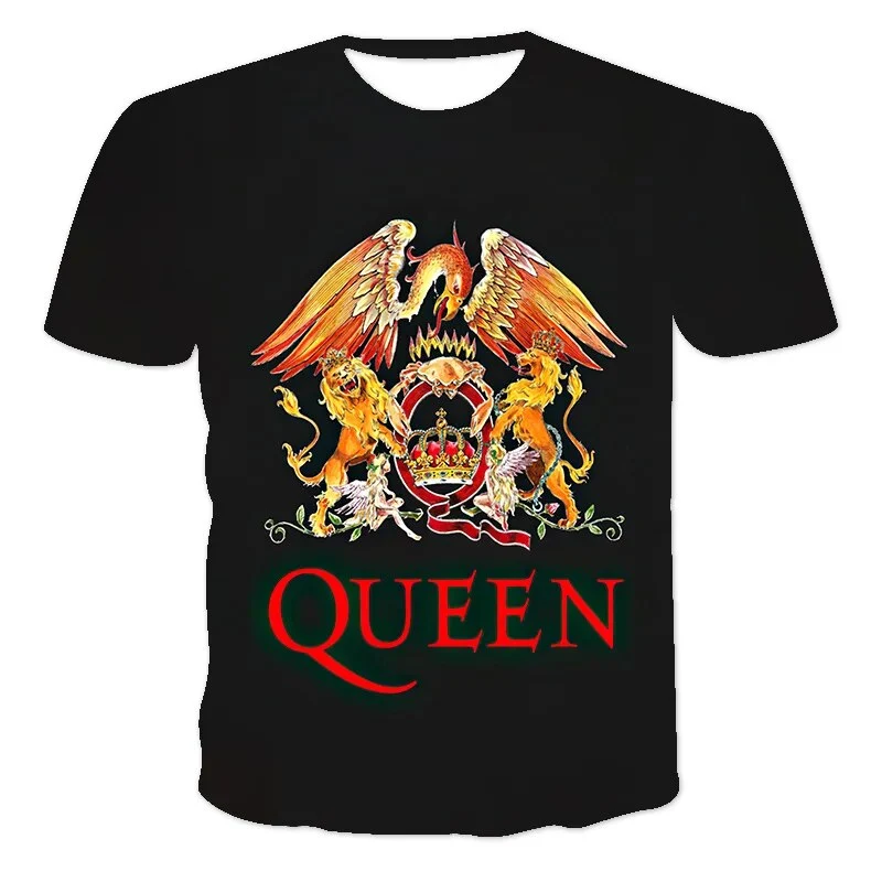 Fashion Herren Rock Band 3D T-Shirt Rundhals Unisex Sommer Streetwear