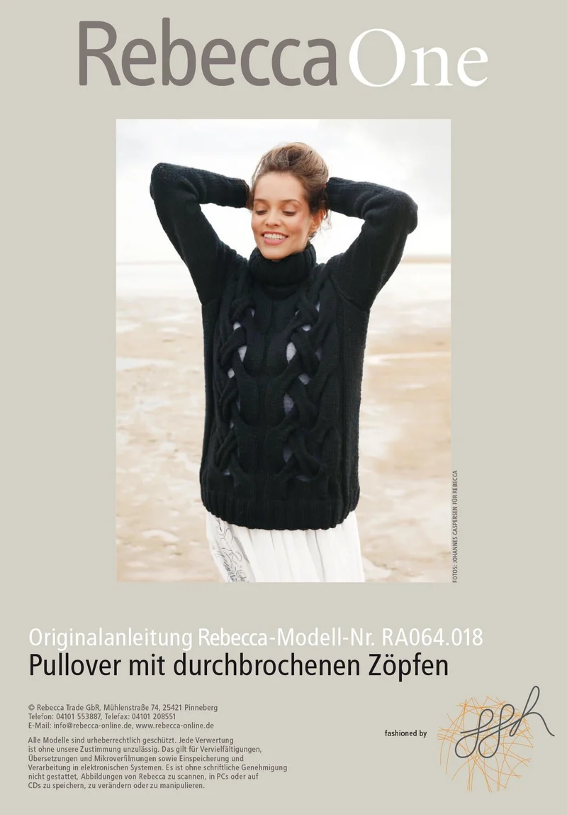 Pullover mit durchbrochenen Zöpfen