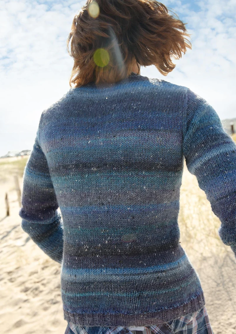 Herrenpullover mit Zopf