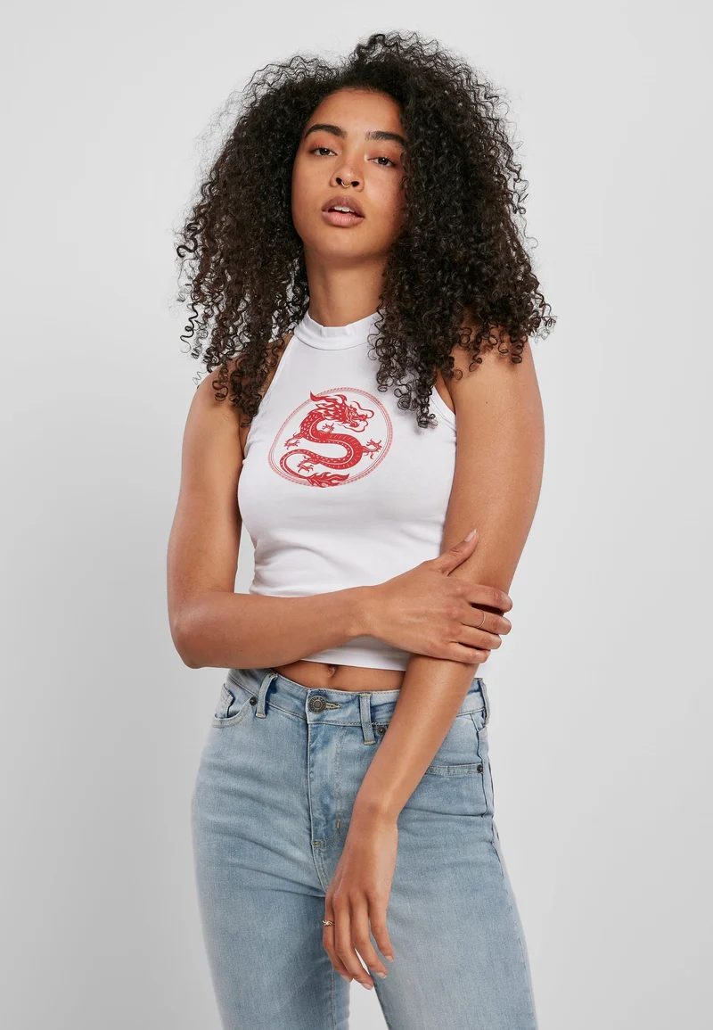 MT Dragon Turtleneck Short Top