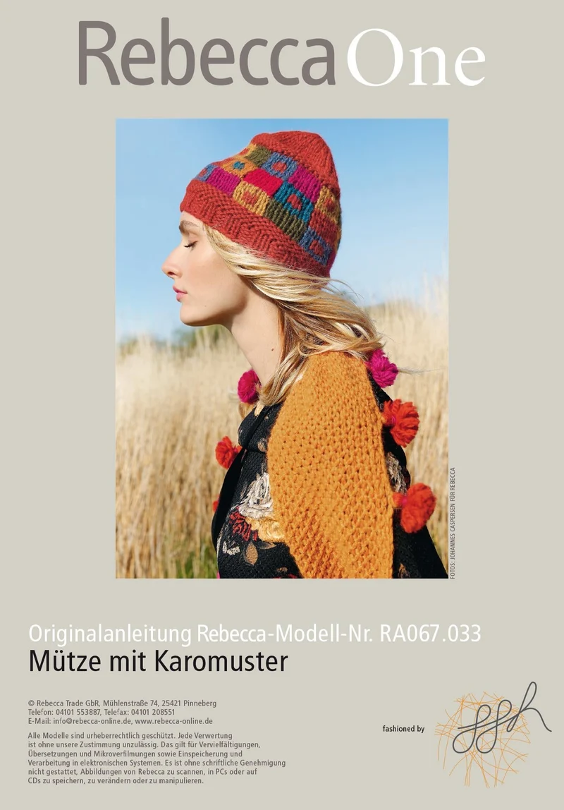 Mütze mit Karomuster