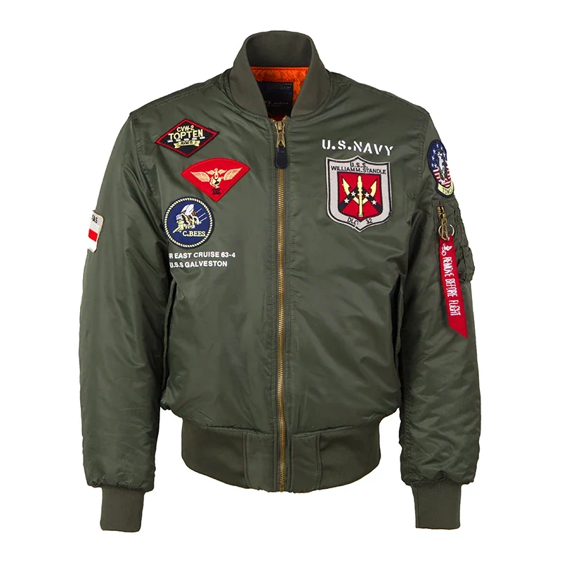 MA-1 Bomber Jacke Fliegerjacke Baseball Pilotenjacke Baseballjacke Top Gun