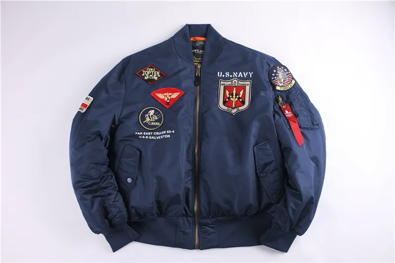 MA-1 Bomber Jacke Fliegerjacke Baseball Pilotenjacke Baseballjacke Top Gun