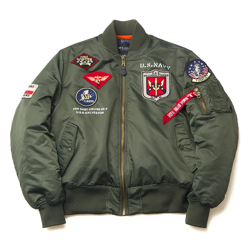 MA-1 Bomber Jacke Fliegerjacke Baseball Pilotenjacke Baseballjacke Top Gun