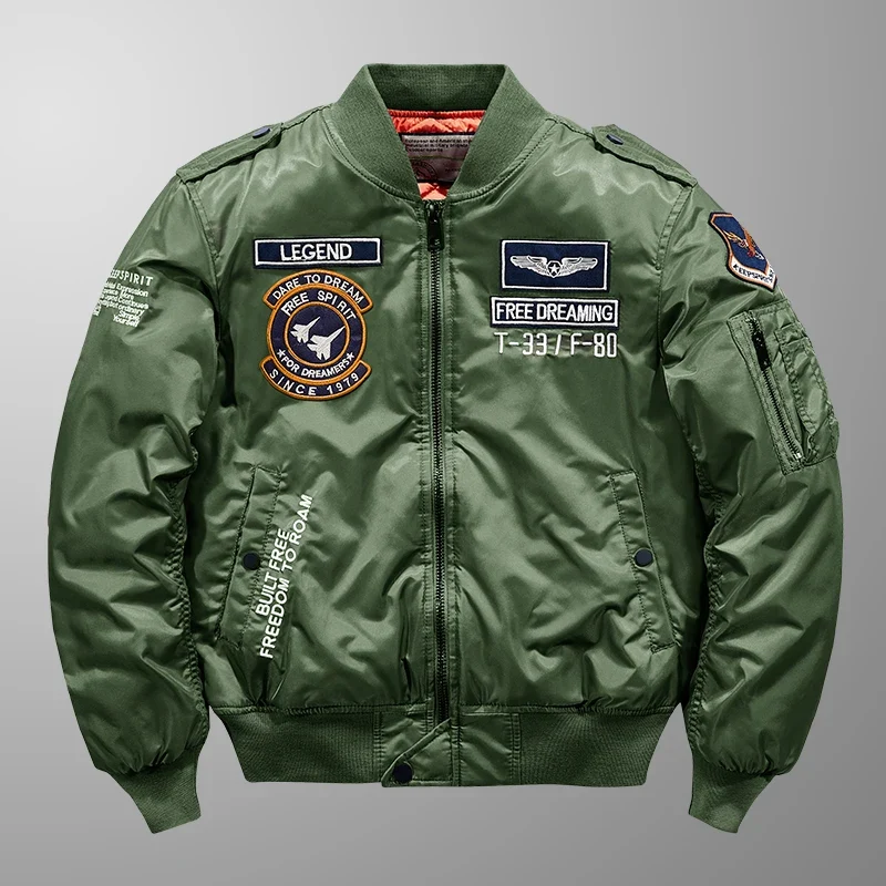 MA-1 Bomber Jacke Fliegerjacke Baseball Pilotenjacke Baseballjacke Hip Hop