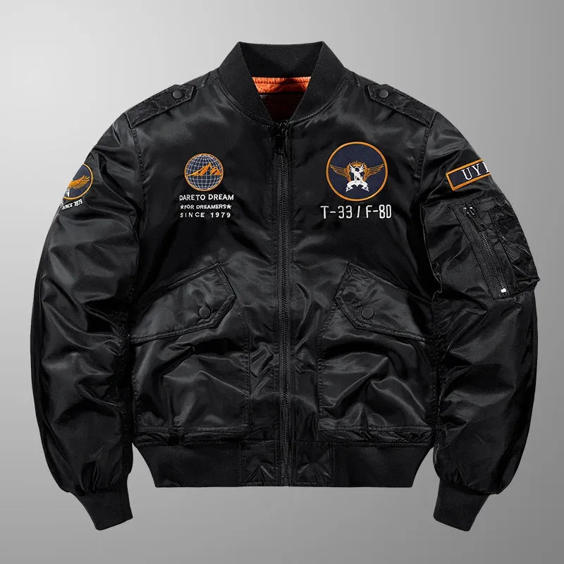 MA-1 Bomber Jacke Fliegerjacke Baseball Pilotenjacke Baseballjacke Hip Hop
