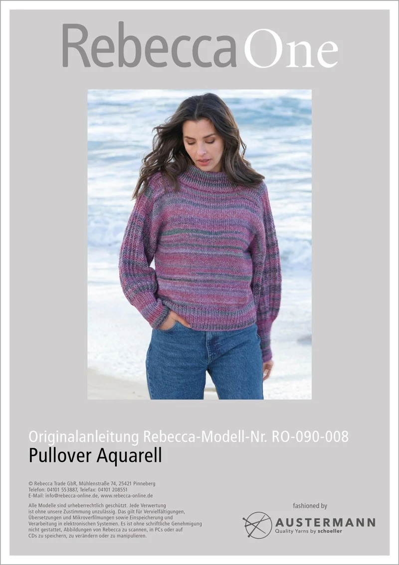 Anleitung - Pullover Aquarell
