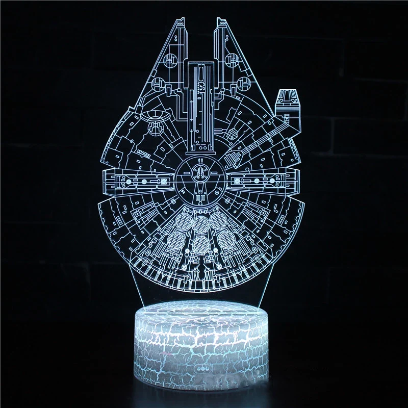 3D LED Nachtlicht Kinder Tischlampe USB Touch Fernbedienung Lampe Dimmbar NEU